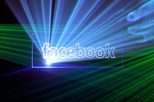 Facebook Logo Lasershow