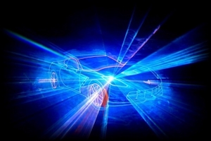 Lasergrafik Corvette Effektbeleuchtung