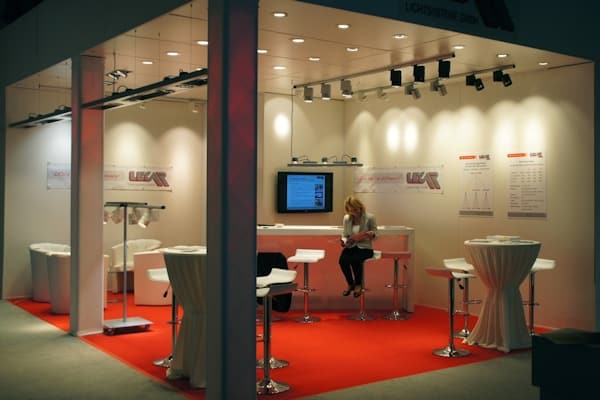 Messestand Lichttechnik Full-Service