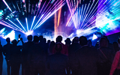 Firmenjubiläum mit einer unvergesslichen Lasershow im Schloss Albrechtsberg in Dresden