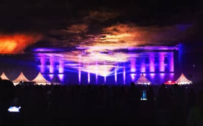 Lasershow am Schloss Wilhelmshöhe in Kassel: Ein Welterbe erleuchtet